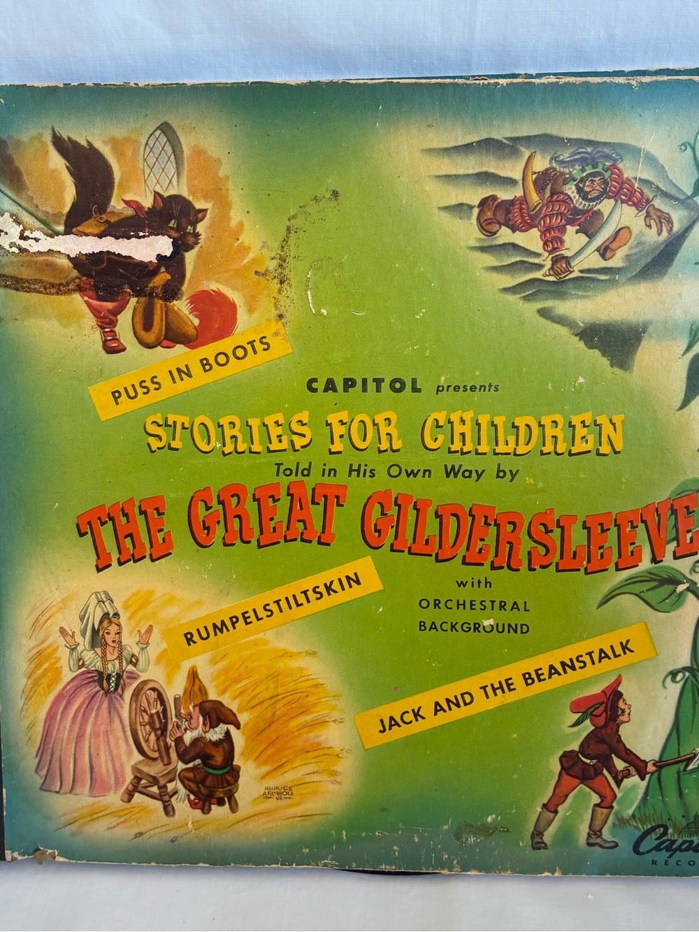 Capitol Stories for Children Vinyl Record - Green Cover by Capitol